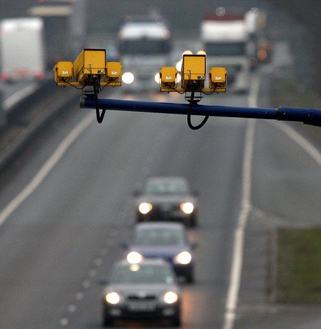 A picture showing speed limit camera on Lagos highway